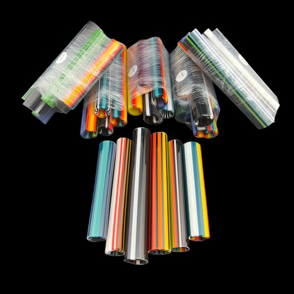 Variety Packs  - 1 Pound Classics Series - "Shorts" - Vac-stack - Colored Borosilicate Glass Tubing