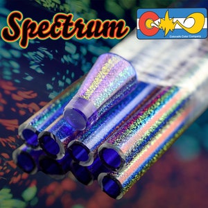 Spectrum Dichroic Tubing - Cobalt core layer - Borosilicate glass