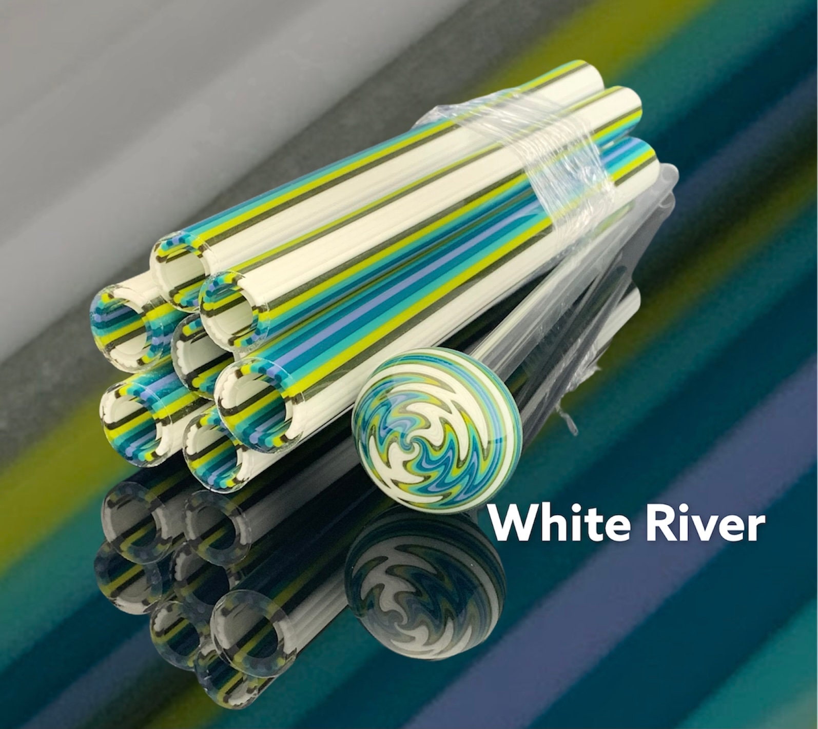 White River - Vac Stack - Colored Borosilicate Glass Tubing