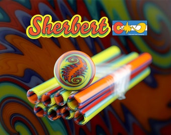 Sherbert - Vac Stack - Colored Borosilicate Glass Tubing - COE 33 - Linework