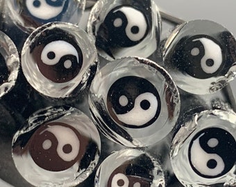 Yin Yang -  - COE 33 Borosilicate Glass - Murrine Cane