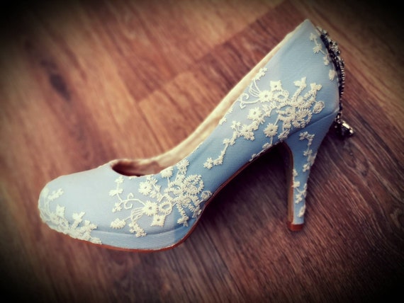 Formal Shoes For Wedding | Light Blue Bridal Shoes – Phoenix England