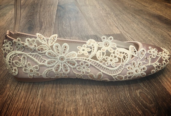 lace ballet pumps