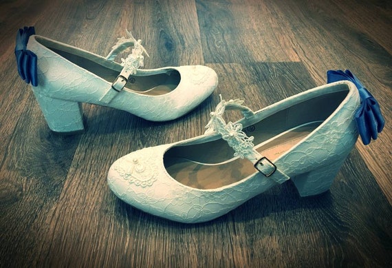lace mary jane heels