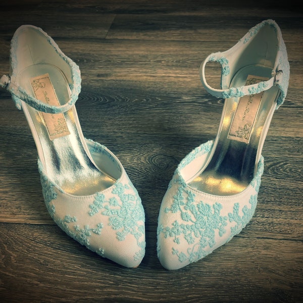 pale blue wedding shoes uk
