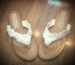Pretty Lace & Pearl Bridal Flip Flops Sandals Flat Thongs Available in all sizes. 