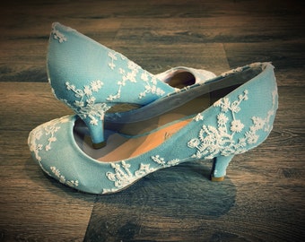 powder blue high heels