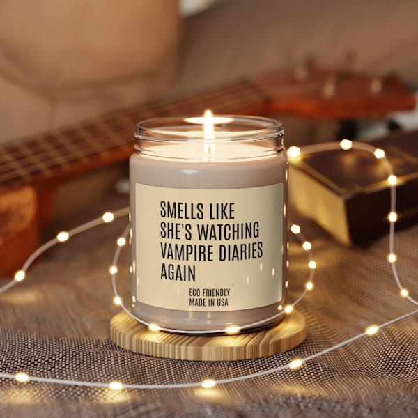 Personalizable Vampire Diaries Candle Gift