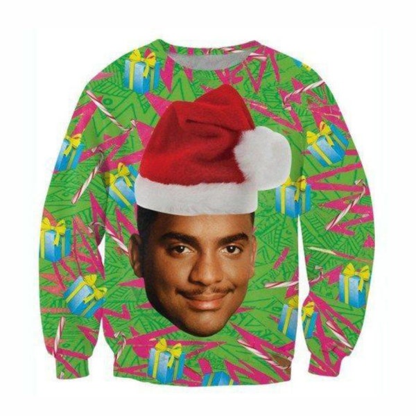 Frischer Prinz von Bel Air Carlton Christmas Ugly Sweater