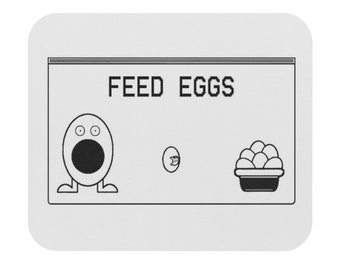 Feed Eggs Mouse Pad Tim Robinson Zipline ITYSL Funny Decor