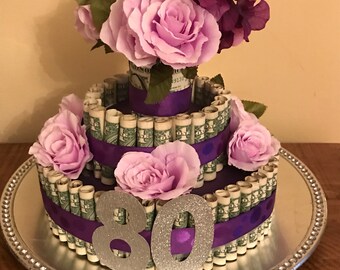 Graduation Money Cake Etsy - birthday party gift money cake centerpiece graduation retirement quinceanera mitzvah sweet 16 wedding anniversary