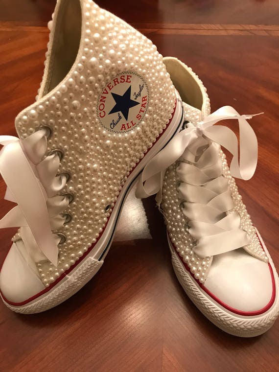 wedding converse wedges