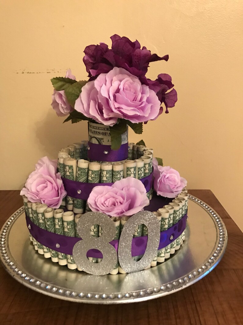 Birthday Party Gift Money Cake Centerpiece Graduation Retirement Quinceanera Mitzvah Sweet 16 Wedding Anniversary - 
