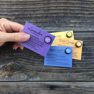 Essential Oil Sample Cards - Etsy