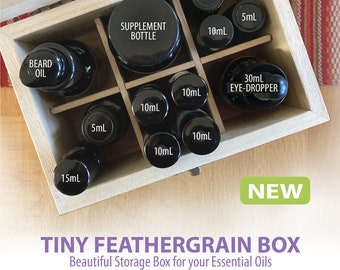 Tiny Feathergrain Box for Essential Oils ~ NEW