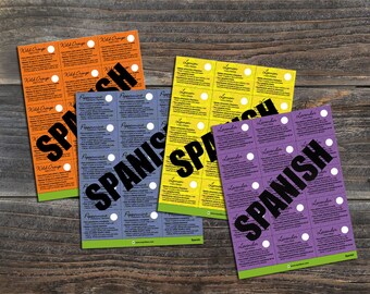 Essential Oil Sample Cards ~ SPANISH