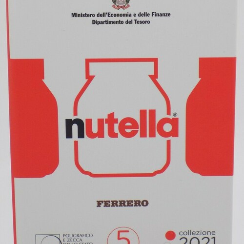 2021 Italy Nutella shops Sterling Silver 925 Coin Red Version - Italian Excellence