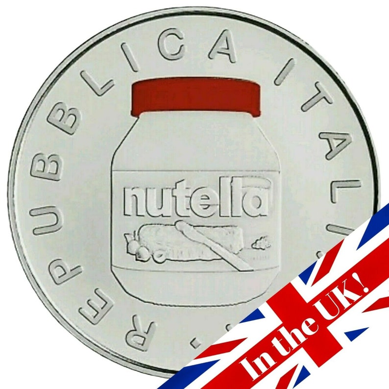 2021 Italy Nutella shops Sterling Silver 925 Coin Red Version - Italian Excellence