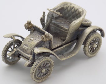 Vintage Italian Handmade Genuine Silver RARE Isotta Fraschini 1902 Car Figurine; Highly Collectible Investment Gift; Comes in a Gift Bag