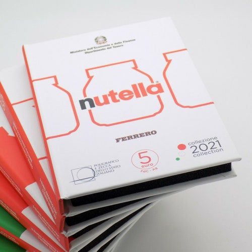 2021 Italy Nutella shops Sterling Silver 925 Coin Red Version - Italian Excellence