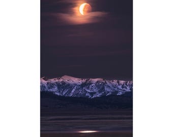 Mountain Lunar Eclipse (Mammoth Lakes, CA) | Landscape | Photography | Eastern Sierra | Fine Art | Print