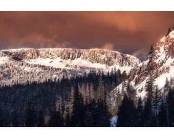 Snowcapped Mountain Sunrise (Mammoth Lakes, CA) | Landscape | Photography | Eastern Sierra | Fine Art | Print