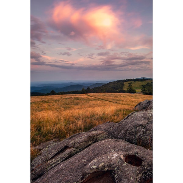 Cotton Candy Clouds (Blue Ridge Mountains) | Landscape | Photography | North Carolina | Blue Ridge | Parkway | Sunset | Fine Art | Print