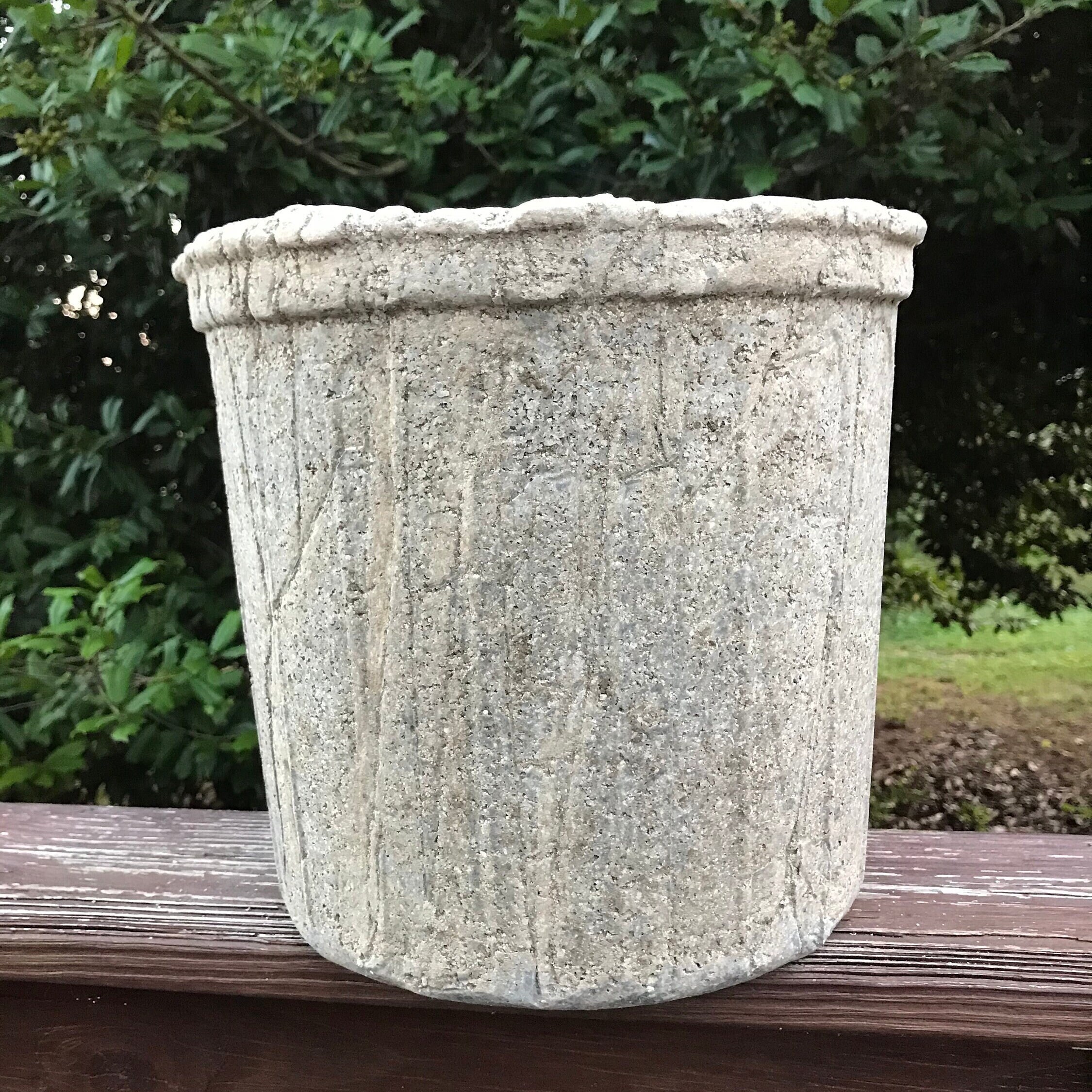 Affordable Faux Stone Planters - Designed Simple