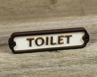 SMALL ANTIQUE STYLE ENAMEL METAL DAMES SIGN DOOR PLAQUE LADIES TOILET ROOM SMALL ANTIQUE STYLE ENAMEL METAL DAMES SIGN DOOR PLAQUE LADIES TOILET ROOM