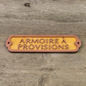 Any Text, Custom Door Sign. 12 inch wide. Retro Style. Covered with powdered brass.