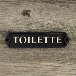 Toilette Door Sign, Toilet Door Sign, Door Plaque, Vintage Style, Railway Style, Retro Style, Cabin Sign, Door Plate, Bathroom
