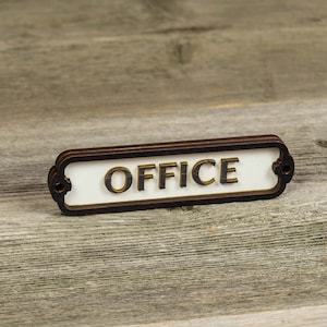 Office Door Sign, Toilet Door Sign, Door Plaque, Vintage Style, Railway Style, Retro Style, Cabin Sign, Door Plate, Bathroom