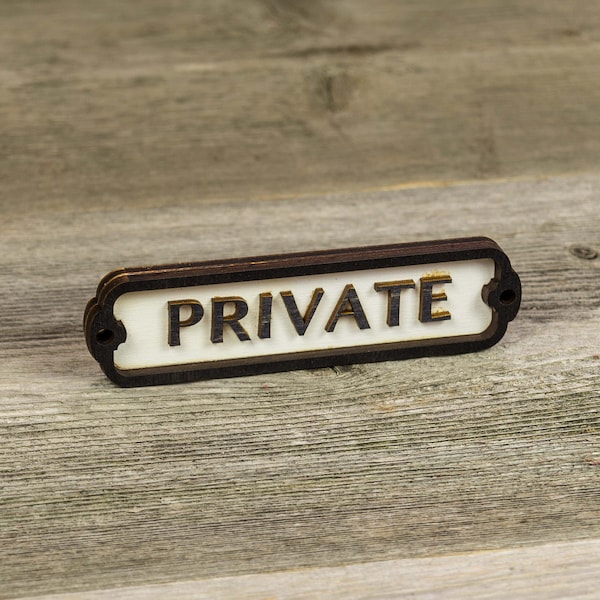 Private Door Sign, Toilet Door Sign, Door Plaque, Vintage Style, Railway Style, Retro Style, Cabin Sign, Door Plate, Bathroom