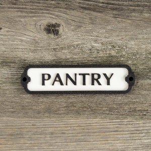 Wooden Pantry Door Sign. Vintage British Railway Style. Handmade Retro Decoration.