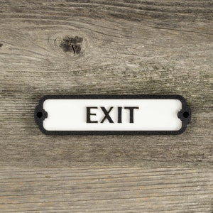 Türschild aus Holz. Vintage British Eisenbahn Stil. Handgemachte Retro Dekoration.