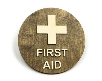 First Aid Kit Sign, Door Sign, Safety Sign, First Aid Station, Emergency Sign, Medical Sign