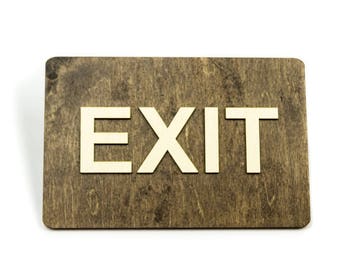Exit Sign, WC Sign, Restroom Door Sign, Office, Restaurant, Hotel, Bar, Toilet Plate, Toilet Plaque, Toilets Sign, Toilet, Cabin Sign