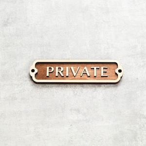 Private Door Sign, Toilet Door Sign, Door Plaque, Vintage Style, Railway Style, Retro Style, Cabin Sign, Door Plate, Bathroom