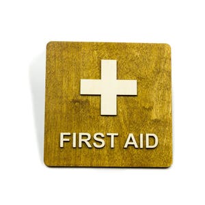 First Aid Kit Sign, Door Sign, Safety Sign, First Aid Station, Emergency Sign, Medical Sign