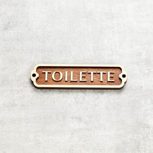 Toilette Door Sign, Toilet Door Sign, Door Plaque, Vintage Style, Railway Style, Retro Style, Cabin Sign, Door Plate, Bathroom