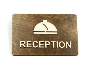 Reception Sign, Check In Sign, Office, Restaurant, Hotel, Bar, Toilet Plate, Toilet Plaque, Toilets Sign, Toilet, Cabin Sign