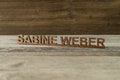 Personalised Wooden Desk Name Plate. Custom last name plate.