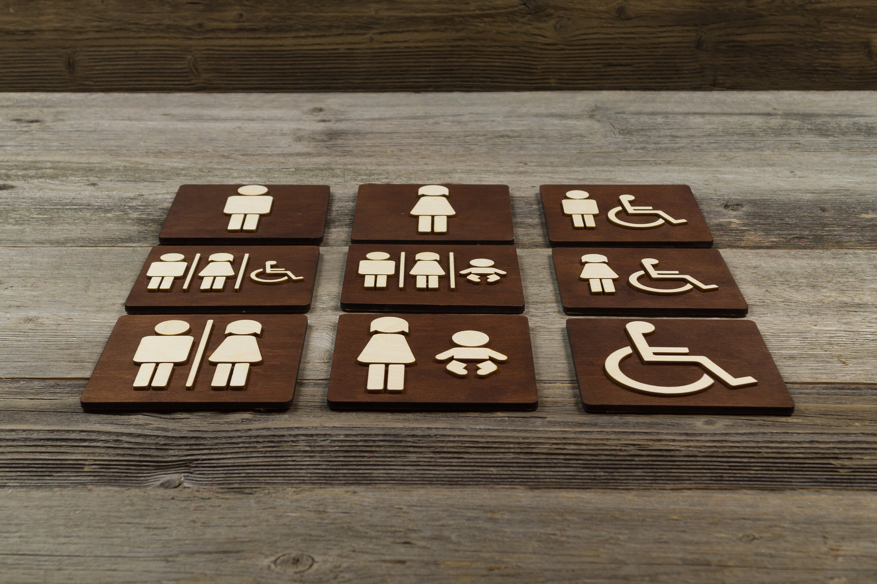 Toilet Door Sign WC Sign Restroom Door Sign Toilet Decor Etsy