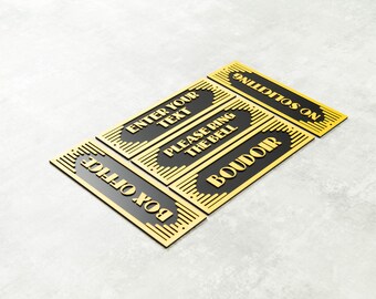 Your Custom Text Sign. 3D Printed Personalized Plaque. For home, office, airbnb or any other place. Indoor and outdoor use. Water resistant.