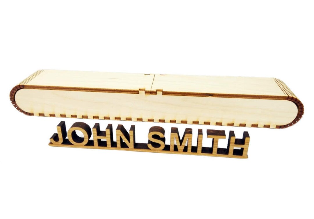 Personalised Bamboo Wood Desk Name Plate, Custom Name Plaque, Words ...