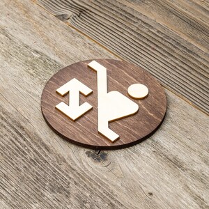 Round Escalator up and Down Wooden Sign. Automated Stairs Plate. - Etsy