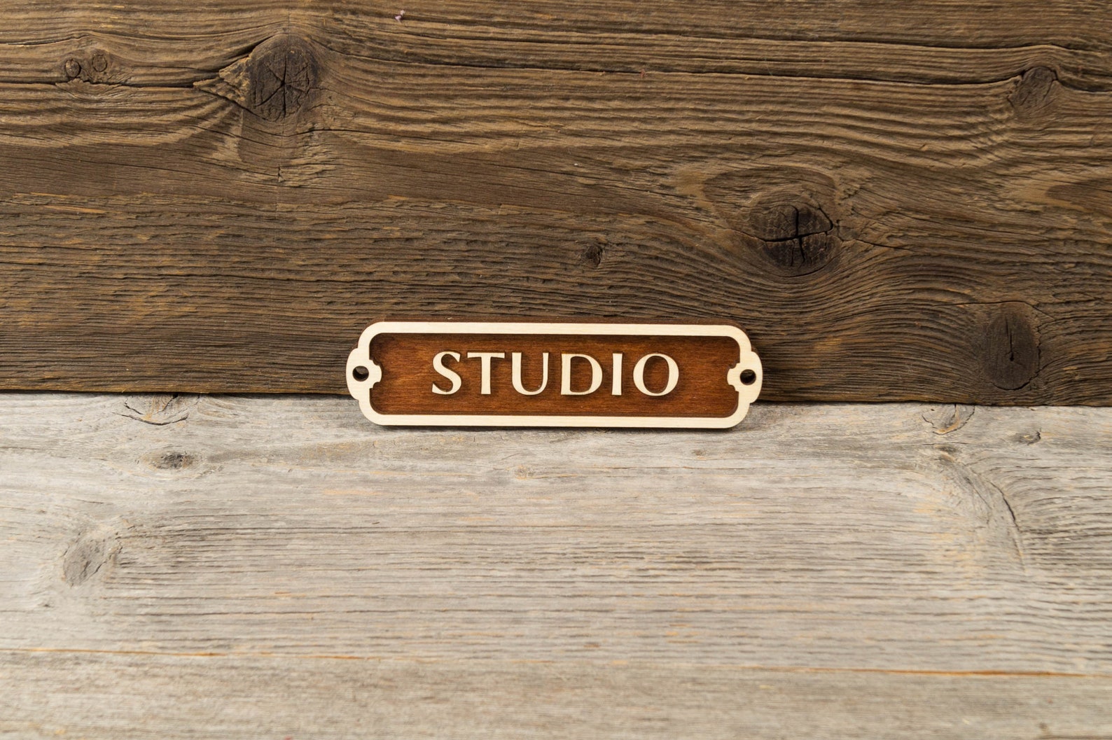 Wooden Studio Door Sign. Vintage British Railway Style. Handmade Retro ...