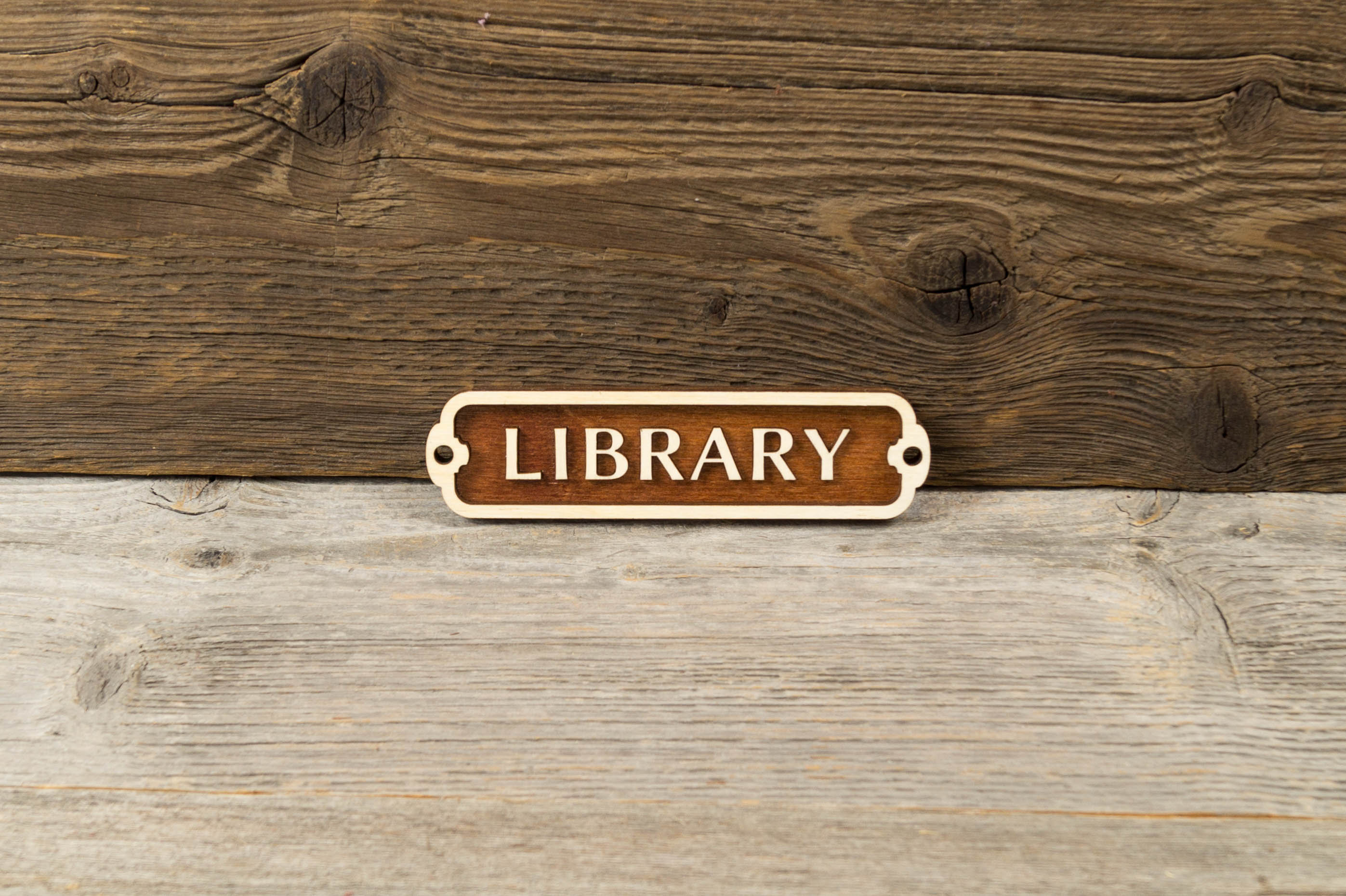 Wood Library Door Sign. Closet Sign. Vintage Style Wall Plate. - Etsy