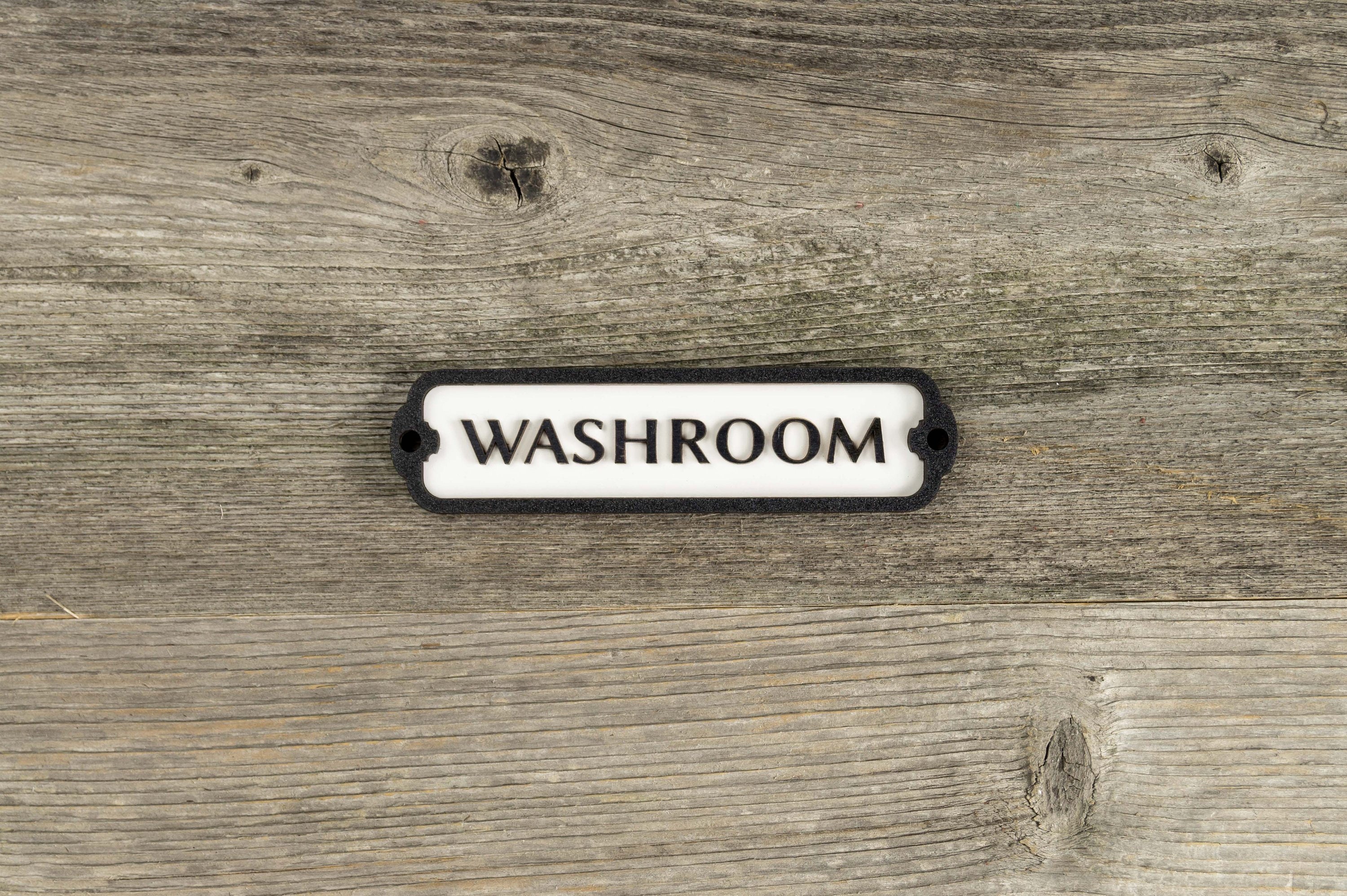Waschraum Türschild. Retro-Stil Zeichen aus Holz. | Etsy