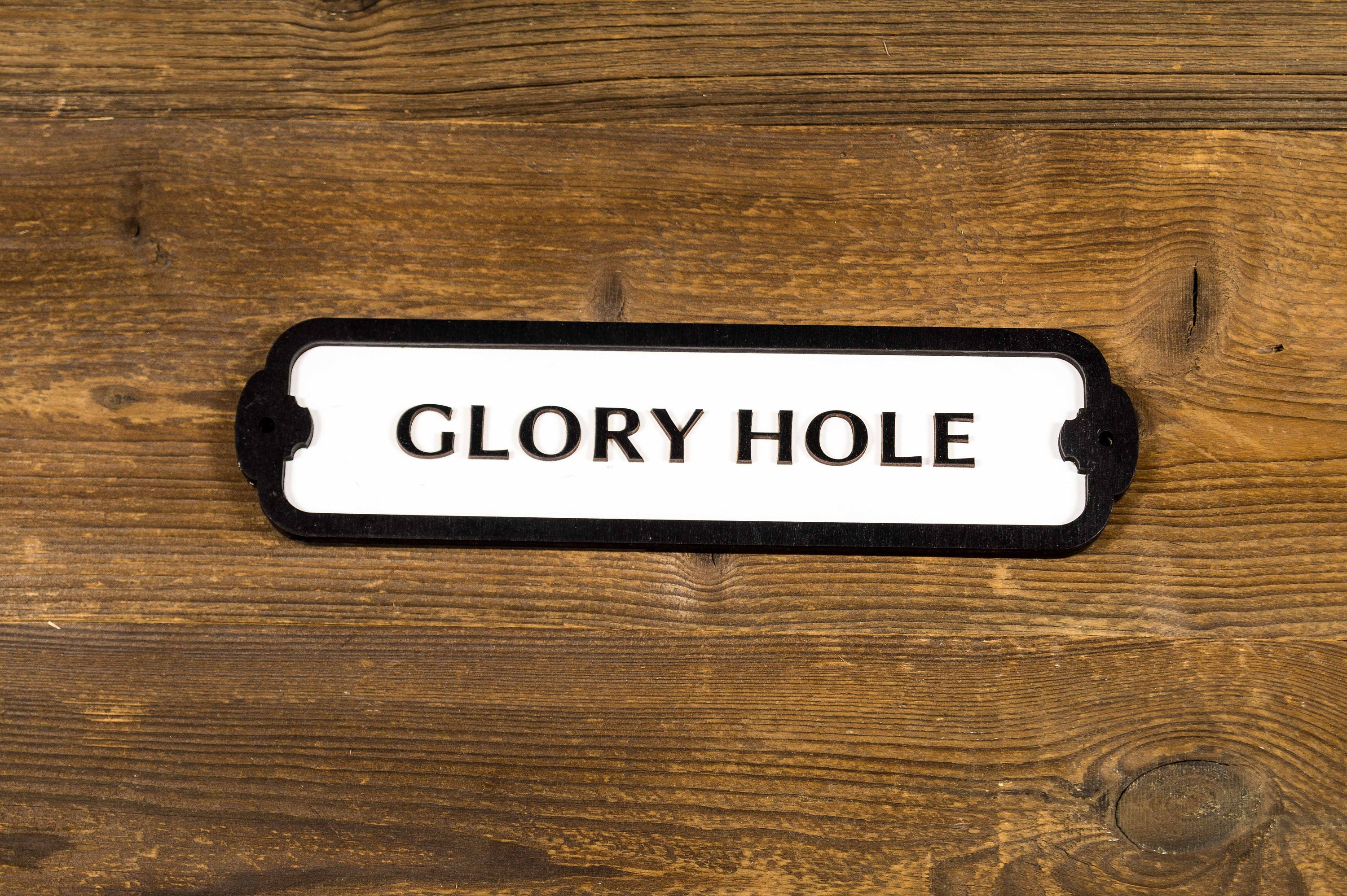 Glory Hole Door Sign pic pic